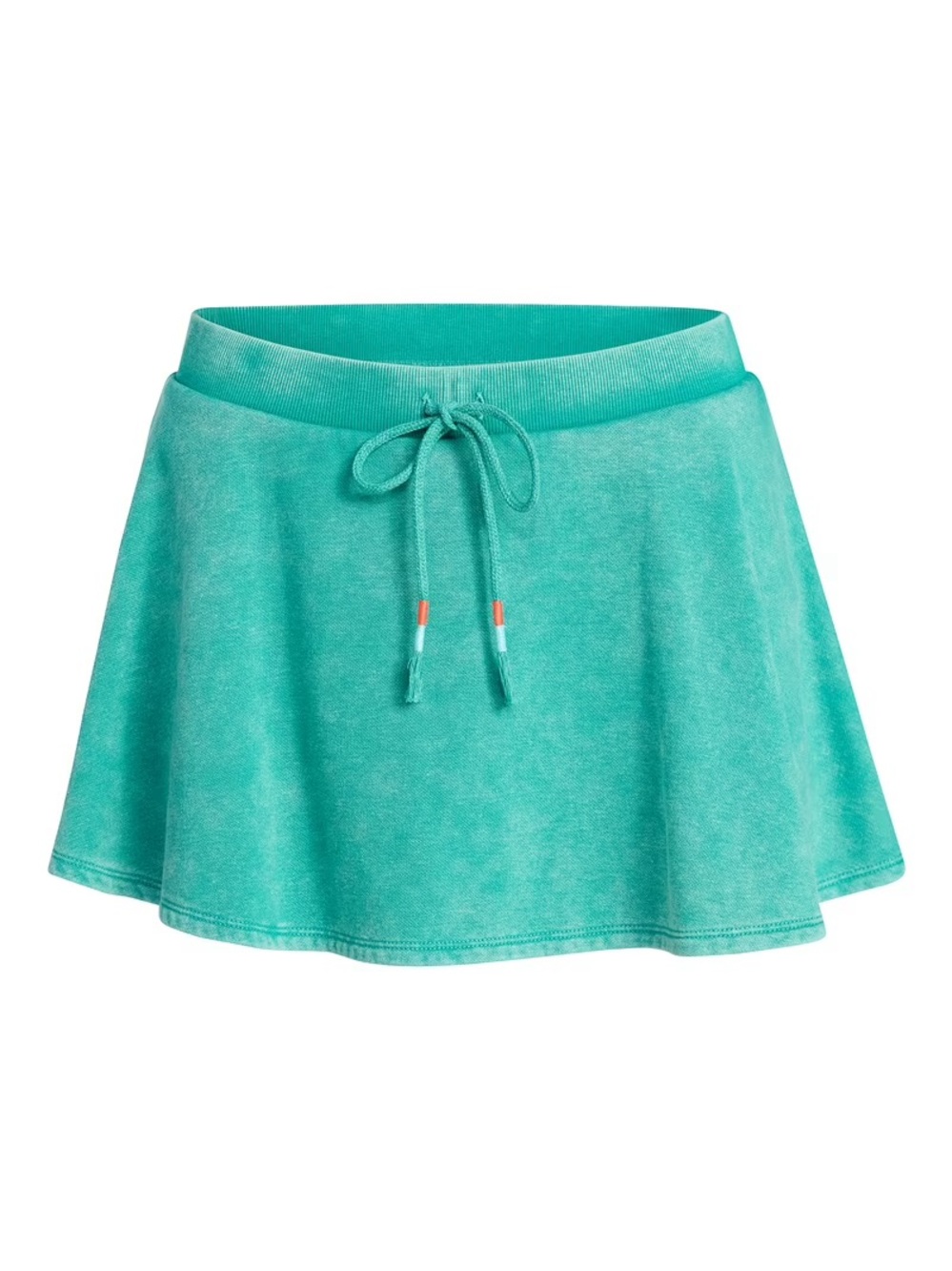 No Boundaries Washed Fleece Mini Skater Skort Teal French Terry NWT Small